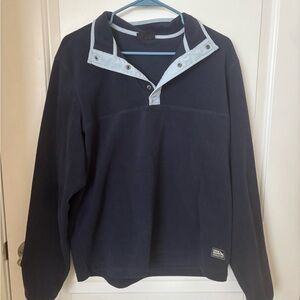 Eddie Bauer Dark Blue Fleece with Light Blue Accents